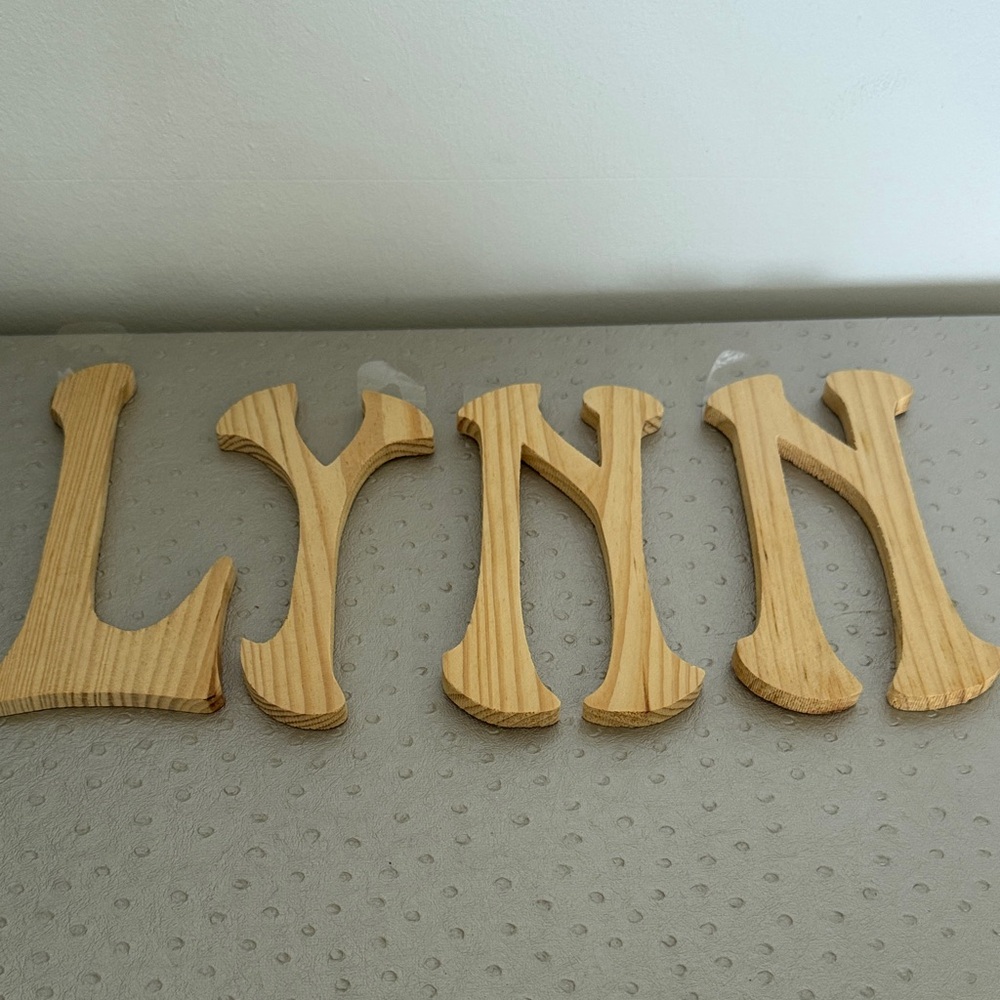 Wooden Wall Letters Decor- Lynn